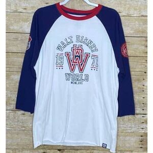 WALT DISNEY PARKS VARSITY INSPIRED MOUSE GEAR 2017 RAGLAN BASEBALL INSPIRED TEE